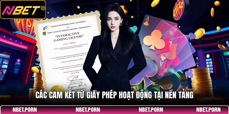 Giấy Phép Hoạt Động 1 Các cam kết từ giấy phép hoạt động tại nền tảng